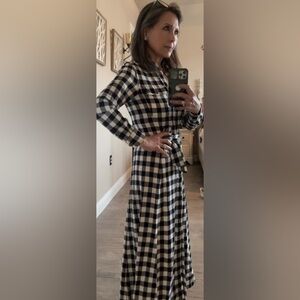 Black and White Checkered Dress